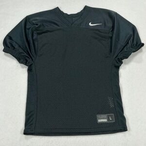Nike Boy Black Mesh Football Practice Jersey Engineered Training Shirt Large